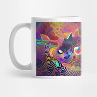 Psychedelic Cat Mug